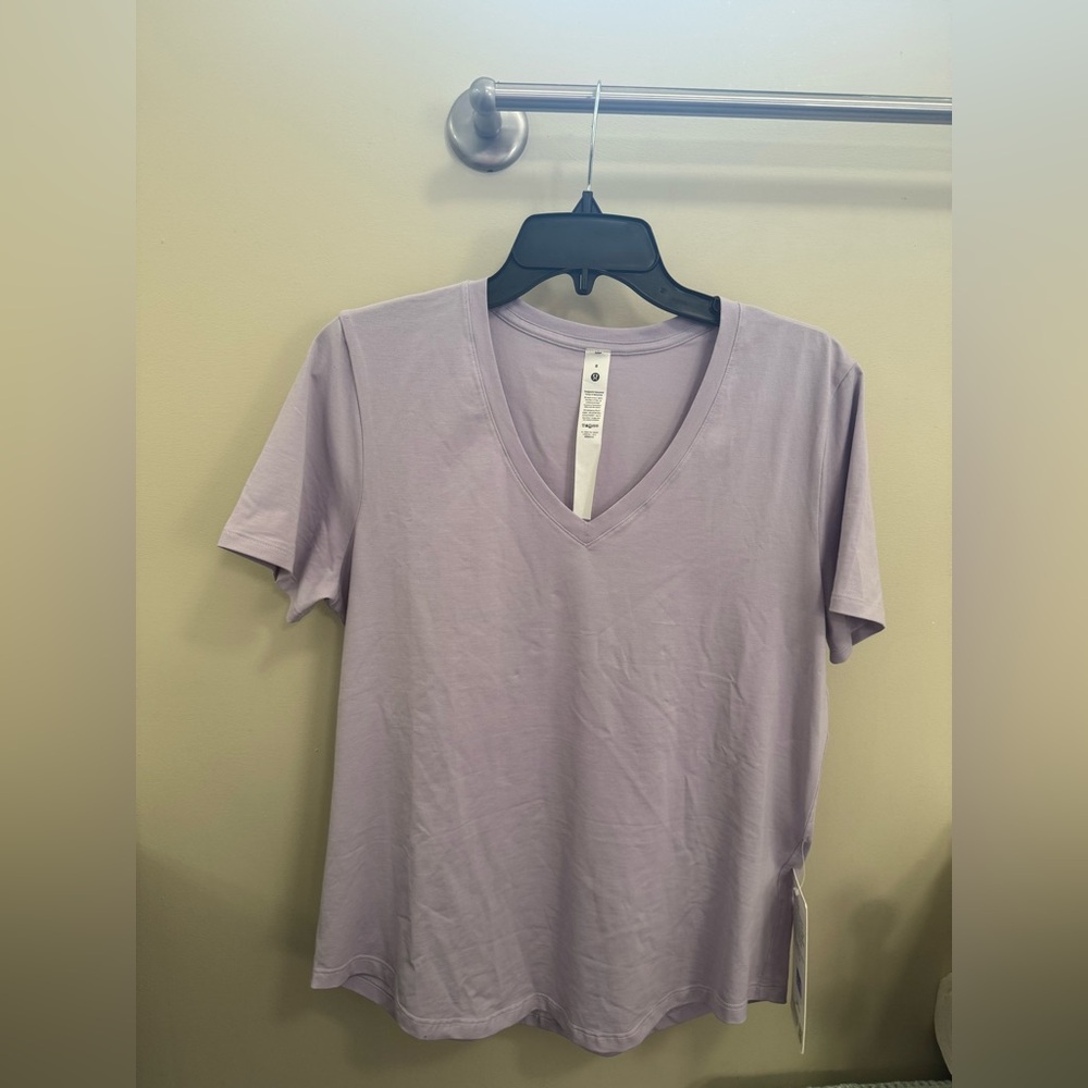 Lululemon Athletica Lilac V-Neck Tee
